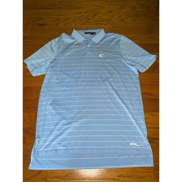 RLX Ralph Lauren Other - RLX Ralph Lauren Light Blue and White Polo Size Large